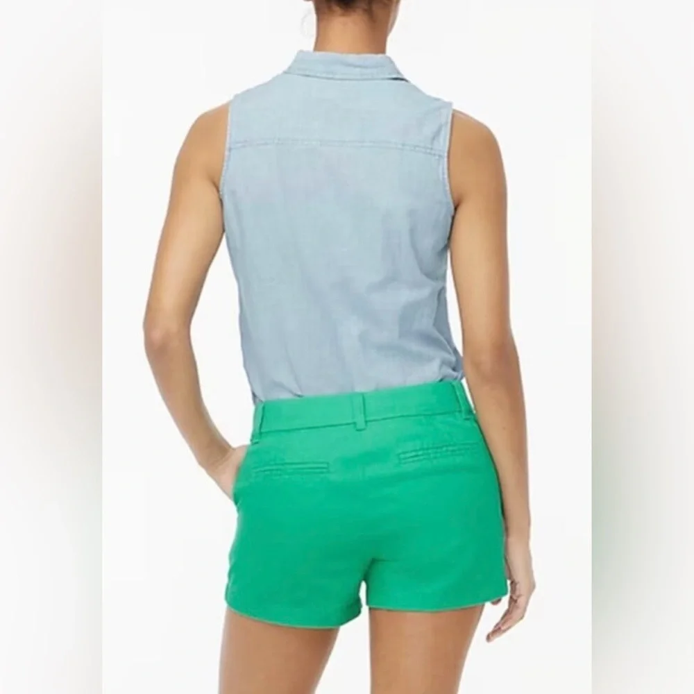 J. Crew Women’s Classic Chino 3.5” Inseam 100% Cotton Modern Clover Size 6